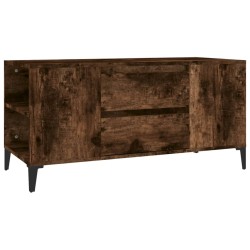 vidaXL Mueble de TV madera contrachapada roble ahumado 102x44,5x50 cm