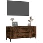 vidaXL Mueble de TV madera contrachapada roble ahumado 102x44,5x50 cm