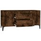 vidaXL Mueble de TV madera contrachapada roble ahumado 102x44,5x50 cm