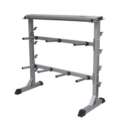 vidaXL Soporte para pesas y mancuernas     