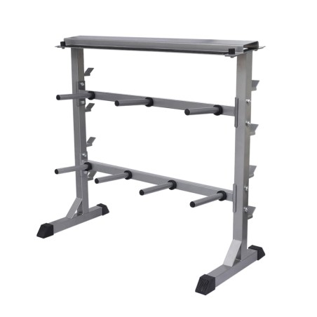 vidaXL Soporte para pesas y mancuernas     