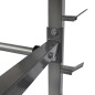 vidaXL Soporte para pesas y mancuernas     