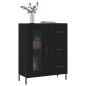 vidaXL Aparador de madera de ingeniería negro 69,5x34x90 cm vidaXL Aparador de madera de ingeniería negro 69,5x34x90 cm