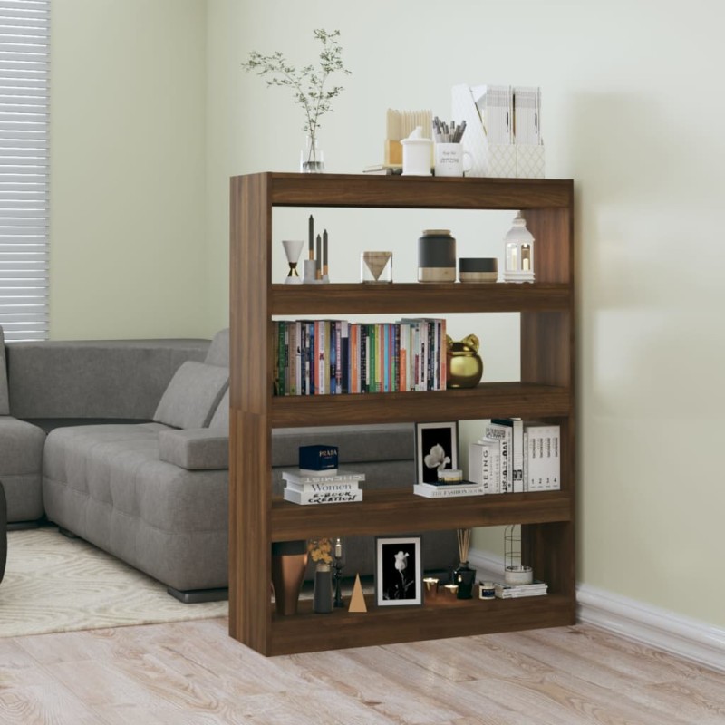 vidaXL Estantería/divisor de espacios roble marrón 100x30x135 cm vidaXL Estantería/divisor de espacios roble marrón 100x30x135 cm