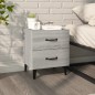 vidaXL Mesita de noche gris sonoma 40x35x47,5 cm vidaXL Mesita de noche gris sonoma 40x35x47,5 cm