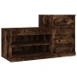 vidaXL Mueble zapatero madera contrachapada roble ahumado 100x42x60 cm vidaXL Mueble zapatero madera contrachapada roble ahumado 100x42x60 cm