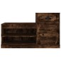 vidaXL Mueble zapatero madera contrachapada roble ahumado 100x42x60 cm vidaXL Mueble zapatero madera contrachapada roble ahumado 100x42x60 cm