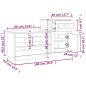 vidaXL Mueble zapatero madera contrachapada roble ahumado 100x42x60 cm vidaXL Mueble zapatero madera contrachapada roble ahumado 100x42x60 cm