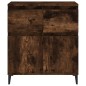 vidaXL Aparador madera contrachapada color roble ahumado 60x35x70 cm vidaXL Aparador madera contrachapada color roble ahumado 60x35x70 cm