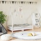 vidaXL Estructura de cama para niños madera de pino blanco 70x140 cm