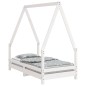 vidaXL Estructura de cama para niños madera de pino blanco 70x140 cm