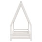 vidaXL Estructura de cama para niños madera de pino blanco 70x140 cm