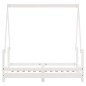 vidaXL Estructura de cama para niños madera de pino blanco 70x140 cm