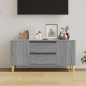 vidaXL Mueble de TV madera contrachapada gris Sonoma 102x44,5x50 cm vidaXL Mueble de TV madera contrachapada gris Sonoma 102x44,5x50 cm