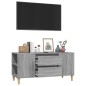 vidaXL Mueble de TV madera contrachapada gris Sonoma 102x44,5x50 cm vidaXL Mueble de TV madera contrachapada gris Sonoma 102x44,5x50 cm