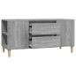 vidaXL Mueble de TV madera contrachapada gris Sonoma 102x44,5x50 cm vidaXL Mueble de TV madera contrachapada gris Sonoma 102x44,5x50 cm
