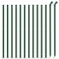 vidaXL Cerca de alambre con brida verde 0,8x25 m