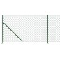 vidaXL Cerca de alambre con brida verde 0,8x25 m
