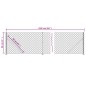 vidaXL Cerca de alambre con brida verde 0,8x25 m