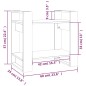 vidaXL Estantería/divisor de espacios madera pino gris 60x35x57 cm vidaXL Estantería/divisor de espacios madera pino gris 60x35x57 cm