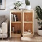 vidaXL Aparador 2 uds madera maciza de pino 31,5x34x75 cm