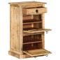 vidaXL Zapatero de 4 niveles con cajón madera de mango rugosa vidaXL Zapatero de 4 niveles con cajón madera de mango rugosa