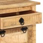 vidaXL Zapatero de 4 niveles con cajón madera de mango rugosa vidaXL Zapatero de 4 niveles con cajón madera de mango rugosa