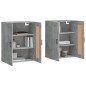 vidaXL Armarios de pared 2 uds madera de ingeniería gris hormigón vidaXL Armarios de pared 2 uds madera de ingeniería gris hormigón