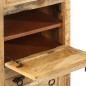 vidaXL Zapatero de 4 niveles con cajón madera de mango rugosa vidaXL Zapatero de 4 niveles con cajón madera de mango rugosa