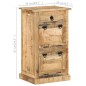 vidaXL Zapatero de 4 niveles con cajón madera de mango rugosa vidaXL Zapatero de 4 niveles con cajón madera de mango rugosa