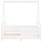 vidaXL Estructura de cama para niños madera de pino blanco 70x140 cm vidaXL Estructura de cama para niños madera de pino blanco 70x140 cm