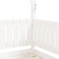 vidaXL Estructura de cama para niños madera de pino blanco 70x140 cm vidaXL Estructura de cama para niños madera de pino blanco 70x140 cm
