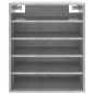 vidaXL Mueble zapatero madera contrachapada gris hormigón 60x35x70 cm vidaXL Mueble zapatero madera contrachapada gris hormigón 60x35x70 cm