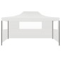 vidaXL Carpa plegable para celebraciones con 3 paredes blanco 3x4,5 m vidaXL Carpa plegable para celebraciones con 3 paredes blanco 3x4,5 m