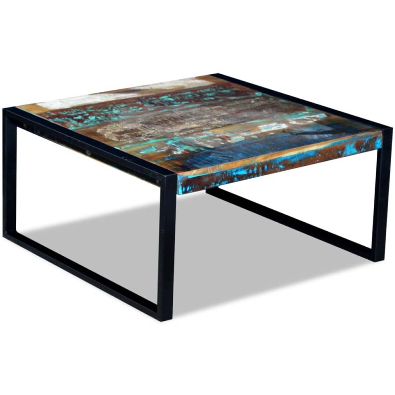vidaXL Mesa de centro madera maciza reciclada 80x80x40 cm vidaXL Mesa de centro madera maciza reciclada 80x80x40 cm
