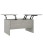 vidaXL Mesa de centro madera contrachapada gris hormigón 80x50x42,5 cm vidaXL Mesa de centro madera contrachapada gris hormigón 80x50x42,5 cm