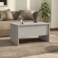 vidaXL Mesa de centro madera contrachapada gris hormigón 80x50x42,5 cm vidaXL Mesa de centro madera contrachapada gris hormigón 80x50x42,5 cm