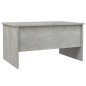 vidaXL Mesa de centro madera contrachapada gris hormigón 80x50x42,5 cm vidaXL Mesa de centro madera contrachapada gris hormigón 80x50x42,5 cm
