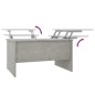 vidaXL Mesa de centro madera contrachapada gris hormigón 80x50x42,5 cm vidaXL Mesa de centro madera contrachapada gris hormigón 80x50x42,5 cm