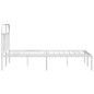 vidaXL Estructura de cama con cabecero metal blanca 140x200 cm vidaXL Estructura de cama con cabecero metal blanca 140x200 cm