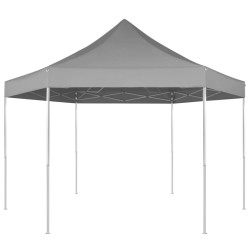 vidaXL Carpa hexagonal desplegable azul oscuro 3,6x3,1 m