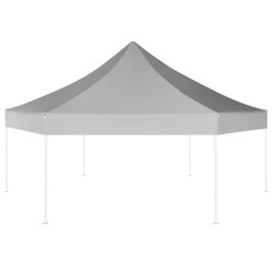 vidaXL Carpa hexagonal desplegable azul oscuro 3,6x3,1 m