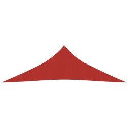 vidaXL Toldo de vela HDPE rojo 160 g/m² 3,5x3,5x4,9 m