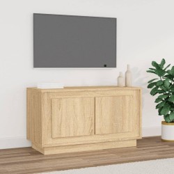 vidaXL Mueble para TV madera contrachapada roble Sonoma 80x35x45 cm
