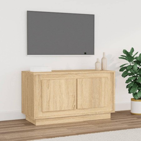 vidaXL Mueble para TV madera contrachapada roble Sonoma 80x35x45 cm