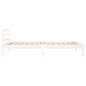 vidaXL Estructura de cama madera maciza de pino blanco 100x200 cm vidaXL Estructura de cama madera maciza de pino blanco 100x200 cm