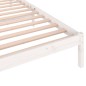 vidaXL Estructura de cama madera maciza de pino blanco 100x200 cm vidaXL Estructura de cama madera maciza de pino blanco 100x200 cm