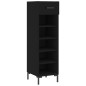 vidaXL Zapatero madera de ingeniería negro 30x35x105 cm vidaXL Zapatero madera de ingeniería negro 30x35x105 cm