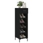 vidaXL Zapatero madera de ingeniería negro 30x35x105 cm vidaXL Zapatero madera de ingeniería negro 30x35x105 cm