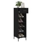 vidaXL Zapatero madera de ingeniería negro 30x35x105 cm vidaXL Zapatero madera de ingeniería negro 30x35x105 cm